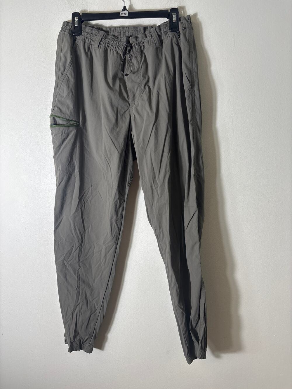 Mens REI Dark Gray Nylon Travel Pants Sz L